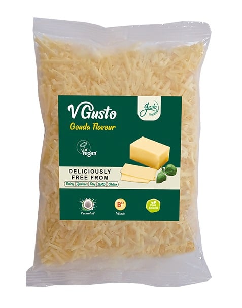 Gusto Vegan Gouda ízű reszelt (hozzáadott B vitaminal)