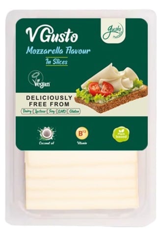 Gusto Vegan Mozzarella ízű szeletek (hozzáadott B vitaminal)