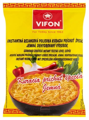 Vifon Csirkehús ízesítésű instant tésztás leves csípős