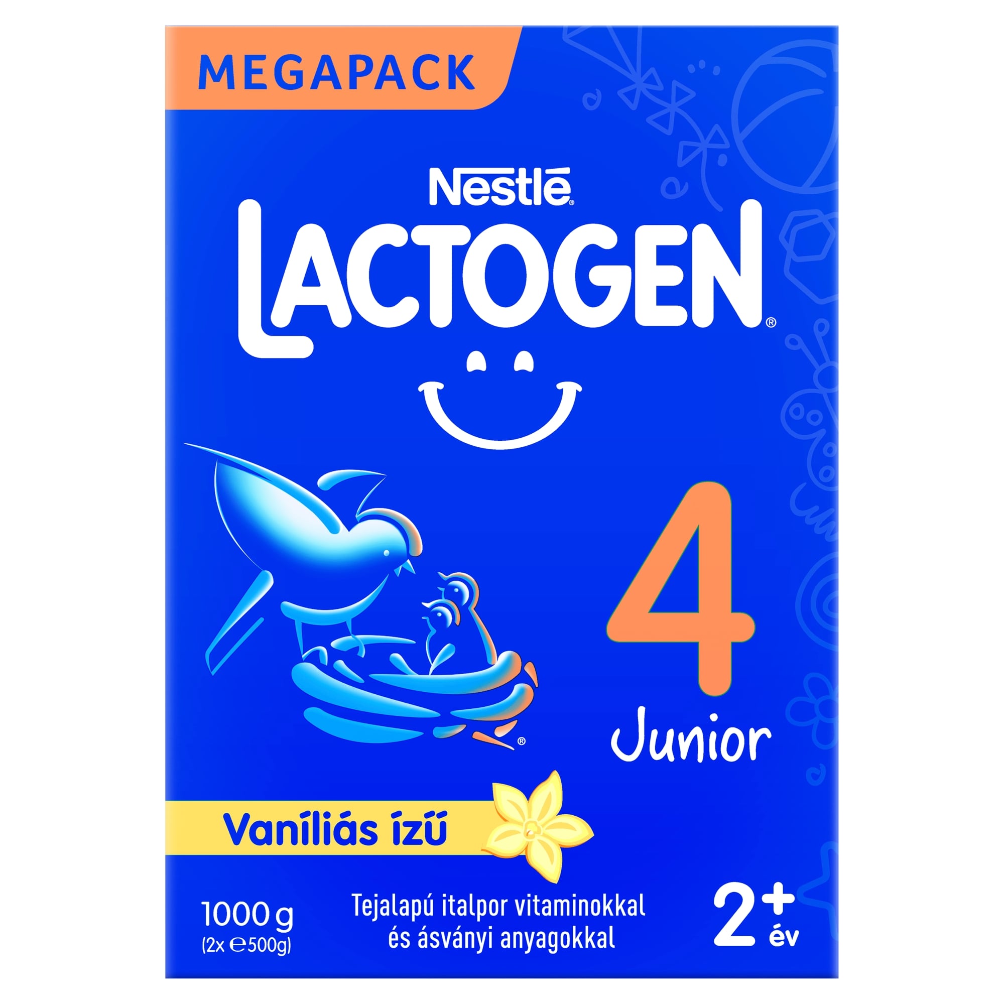 Lactogen 4 Junior Vaníliás ízű Tejalapú italpor vitaminokkal és ásványi anyagokkal  24 hónapos kortól 1000 g