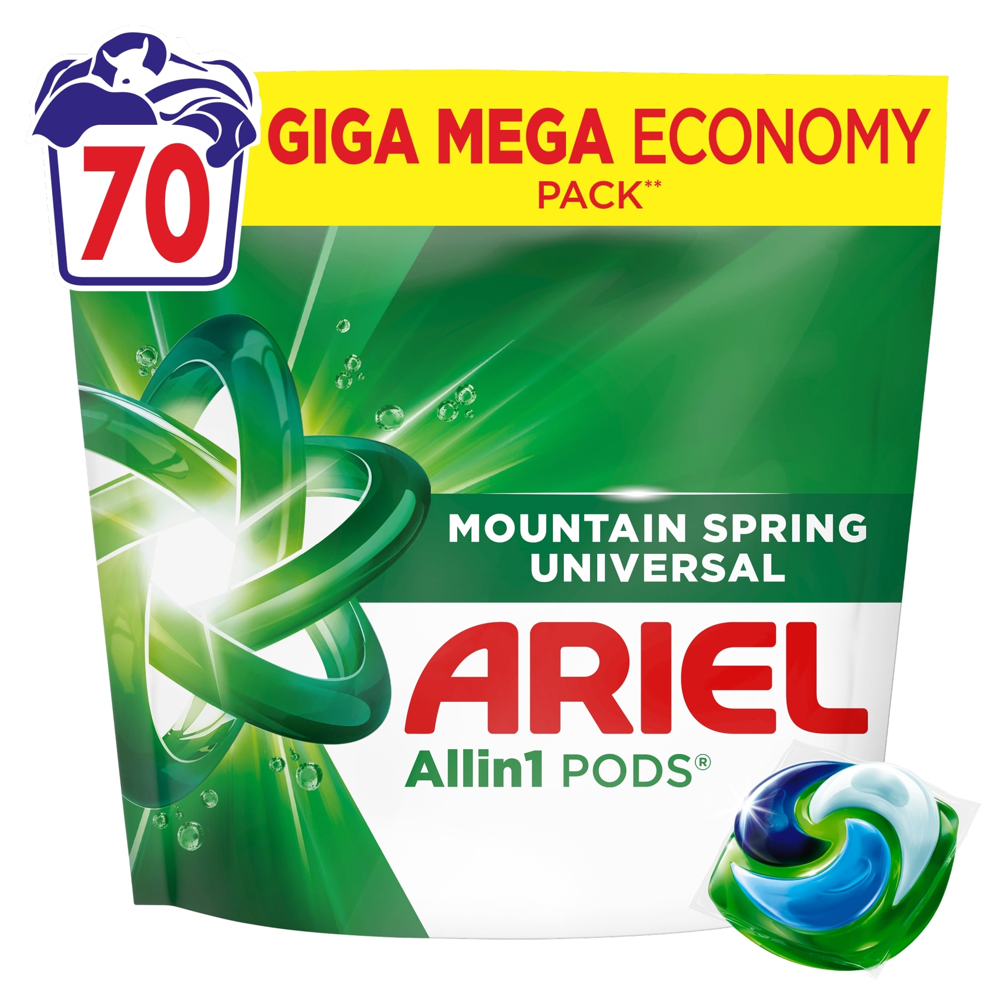 Ariel All-in-1 PODS Mosókapszula Mountain Spring 70 db