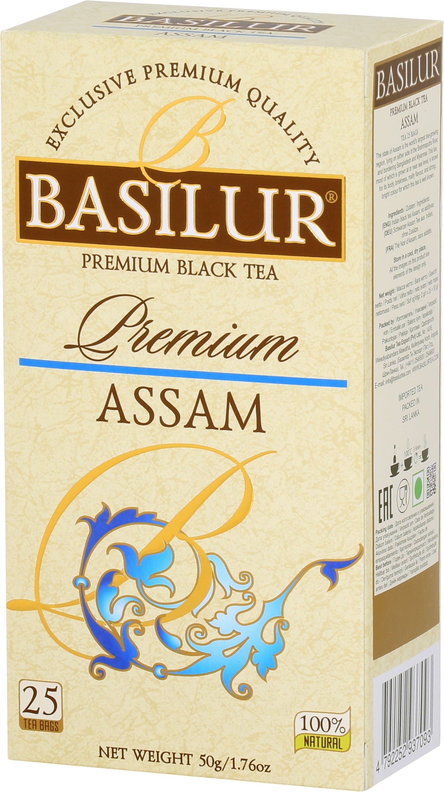 Basilur Premium Assam filteres fekete tea