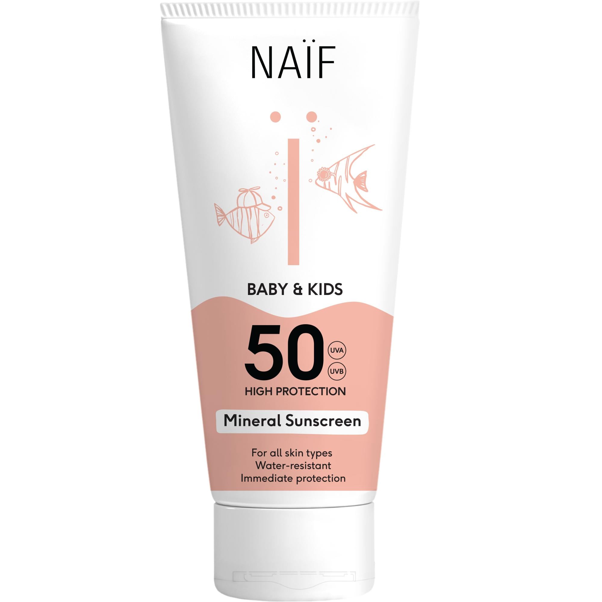 NAÏF Ásványi Naptej SPF 50