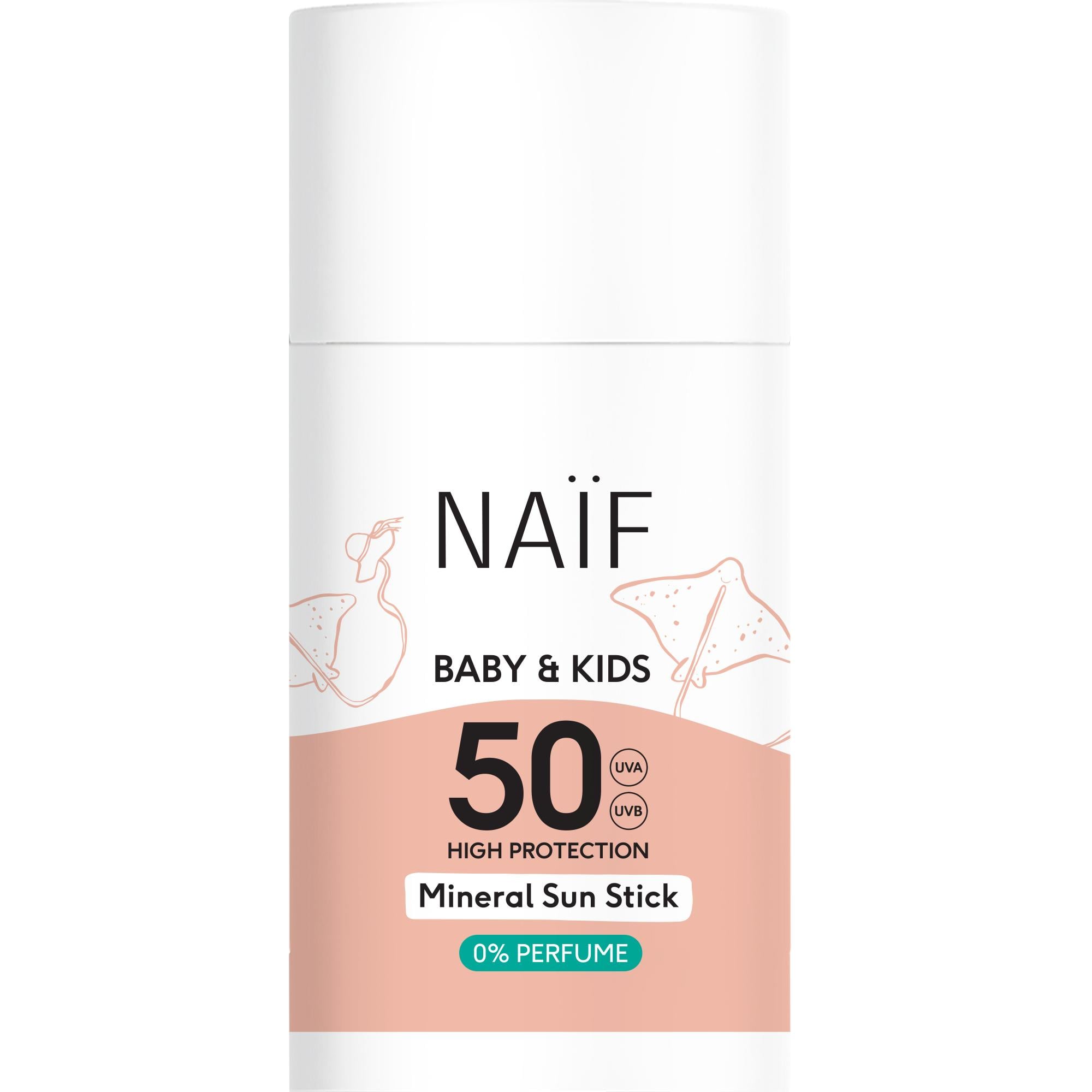 NAÏF Ásványi Napvédő Stift 0% Illatanyag SPF 50