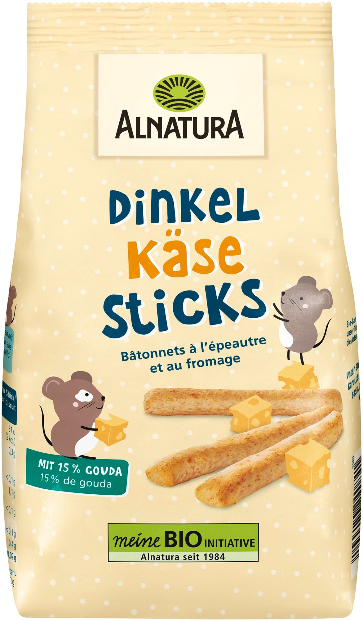 Alnatura Bio tönkölyropogós Gouda sajttal