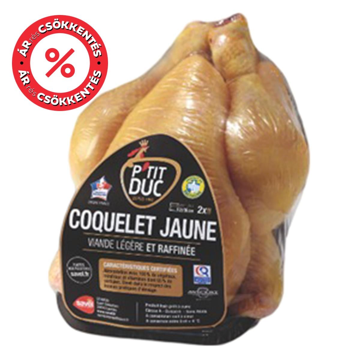 Petit Duc sárga bébi csirke, egész (francia)