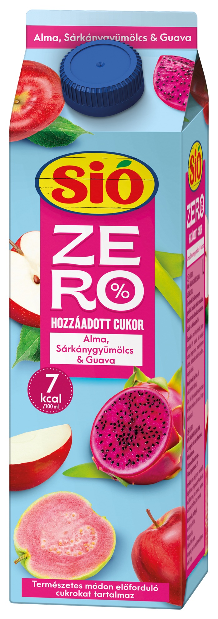SIÓ ZERO alma-sárkánygyümölcs-guava gyümölcsital