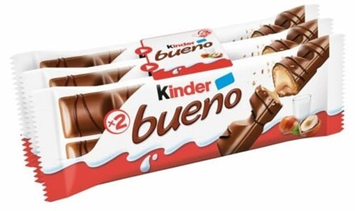 Kinder Bueno tejcsokoládés - 3 darabos