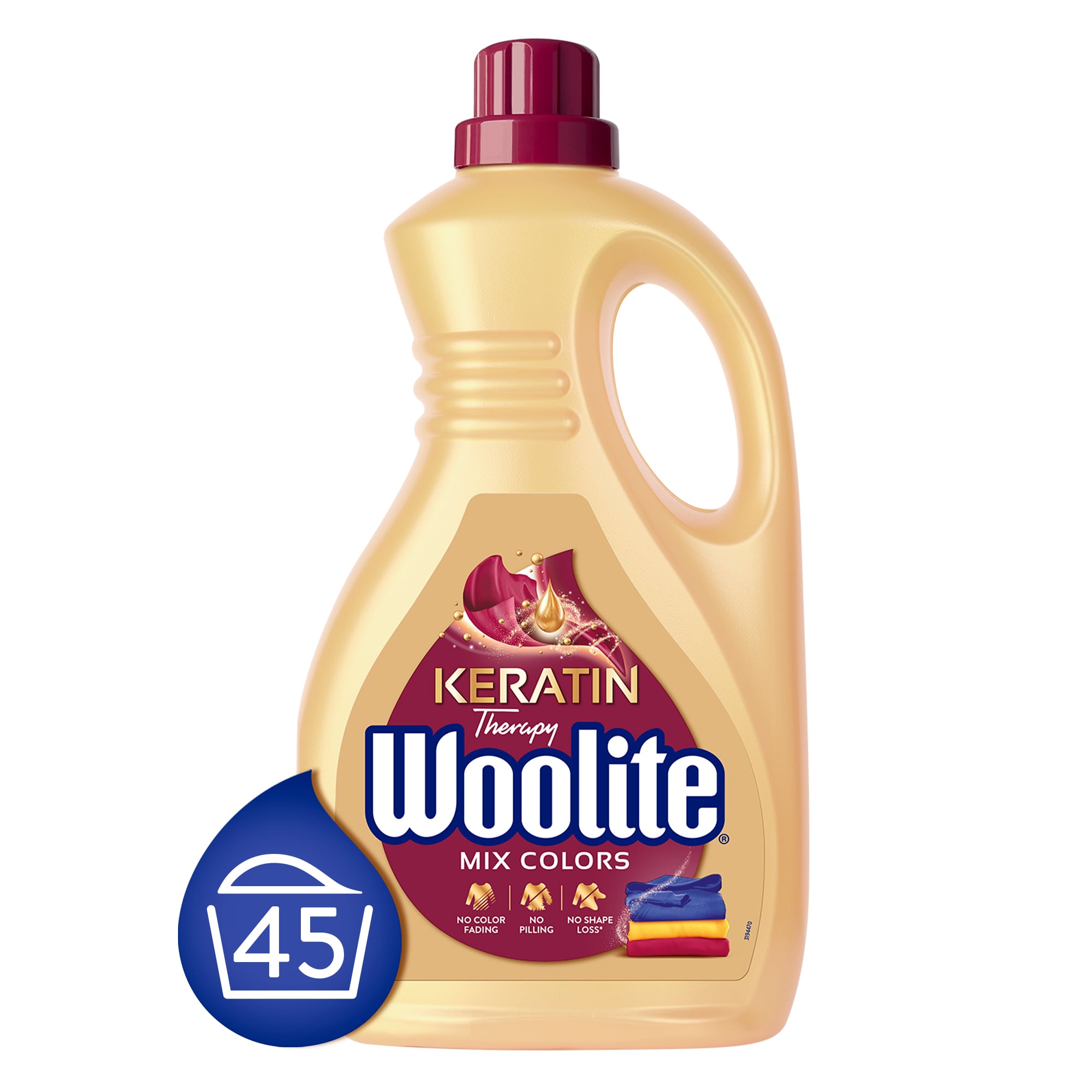 Woolite Keratin Therapy mosószer színes ruhákhoz 2.7 liter