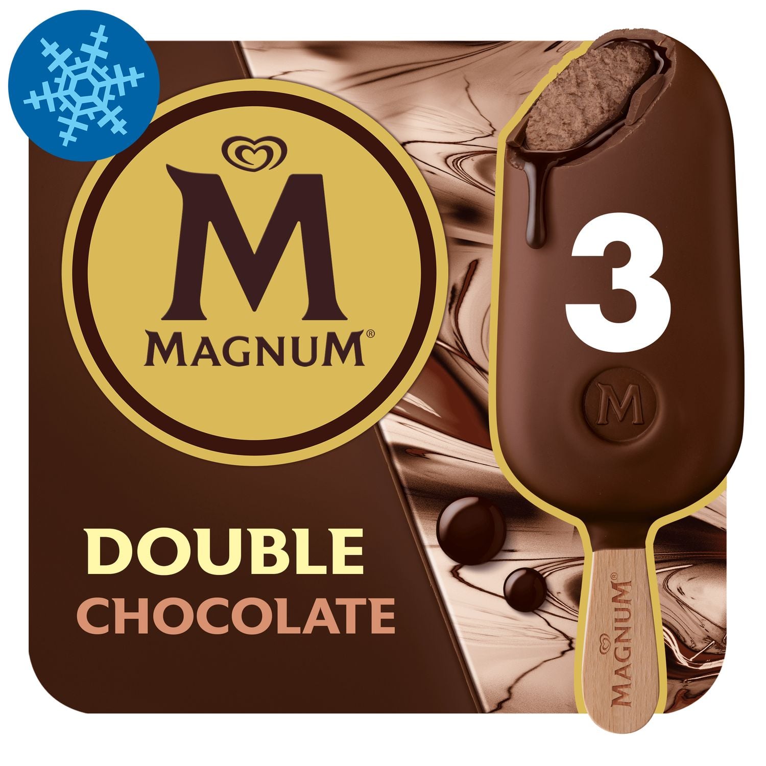 Magnum Pálcikás Jégkrém Dupla Csokoládé 3x85ml