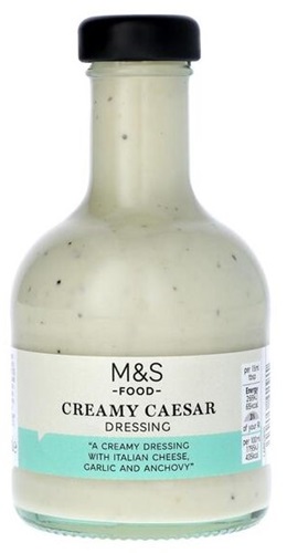 Marks & Spencer Csökkentett zsírtartalmú öntet repceolajjal, olasz kemény sajttal, Worcester mártással és szardellapasztával