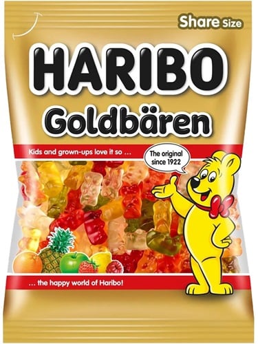 Haribo Goldbären Gyümölcsízű gumicukorka