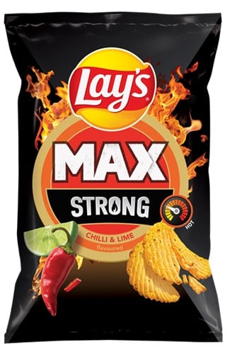 Lay's Strong Chilli & Lime - Csípőspaprika- és limeízű burgonyachips