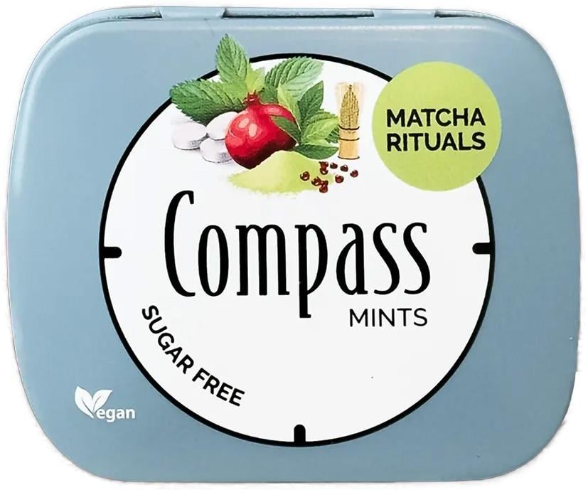 Compass Classic Matcha Tea - Gránátalma cukormentes vegán lehelletfrissítő