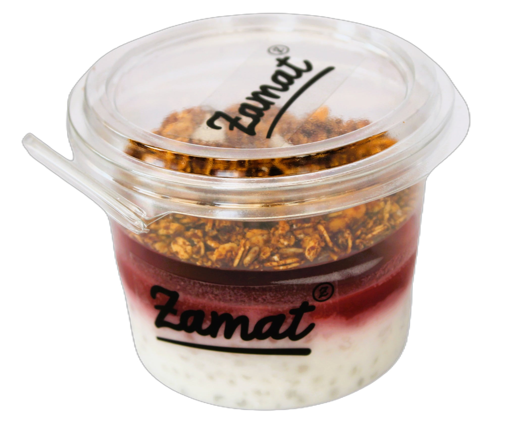 Zamat Tápióka puding epres öntettel és kókuszos granolával
