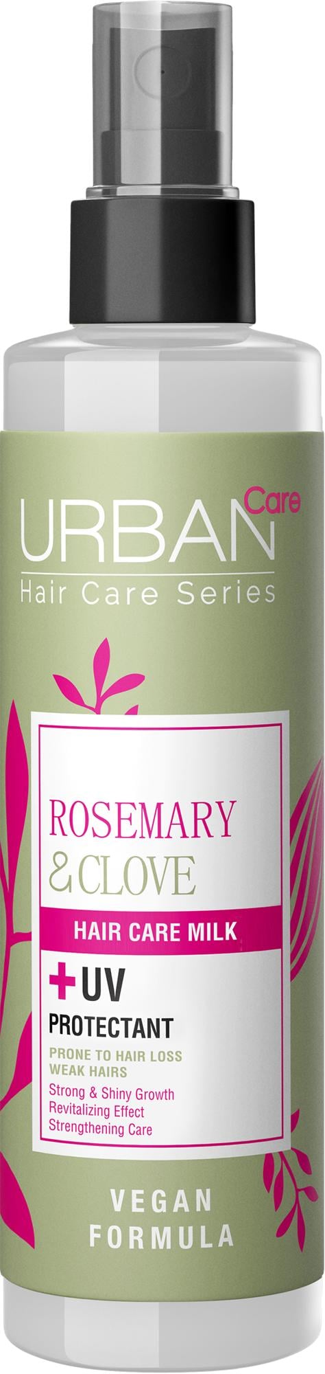 Urban Care Hajerősítő hajbalzsam spray rozmaringgal és szegfűszeggel UV-védelemmel hajhullásra hajlamos gyenge hajra