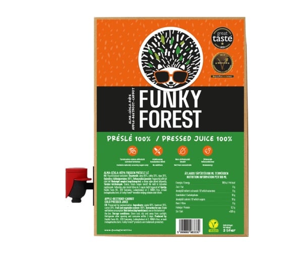 Funky Forest® 100%-os préslé, alma-cékla-répa