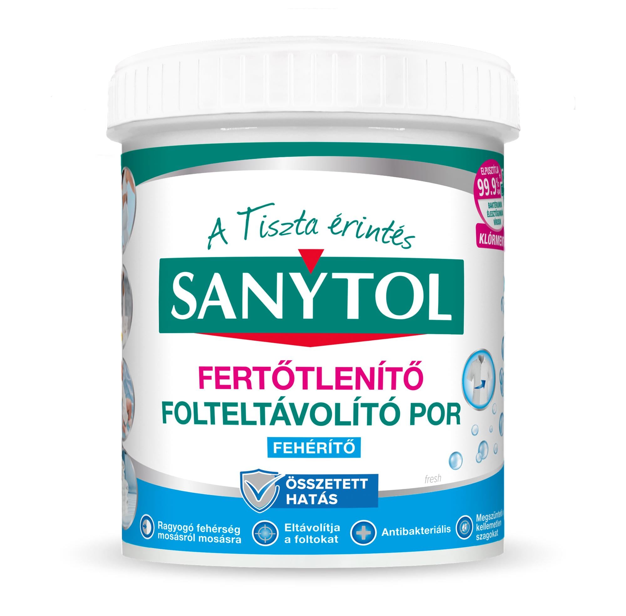 Sanytol fertőtlenítő folteltávolító por fehérítő