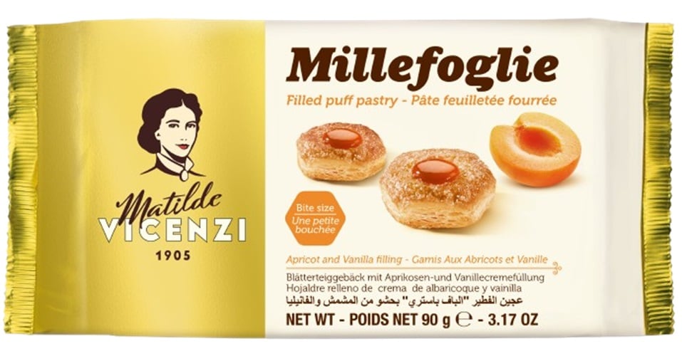 Vicenzi Millefoglie Apricot sárgabarackos leveles sütemény