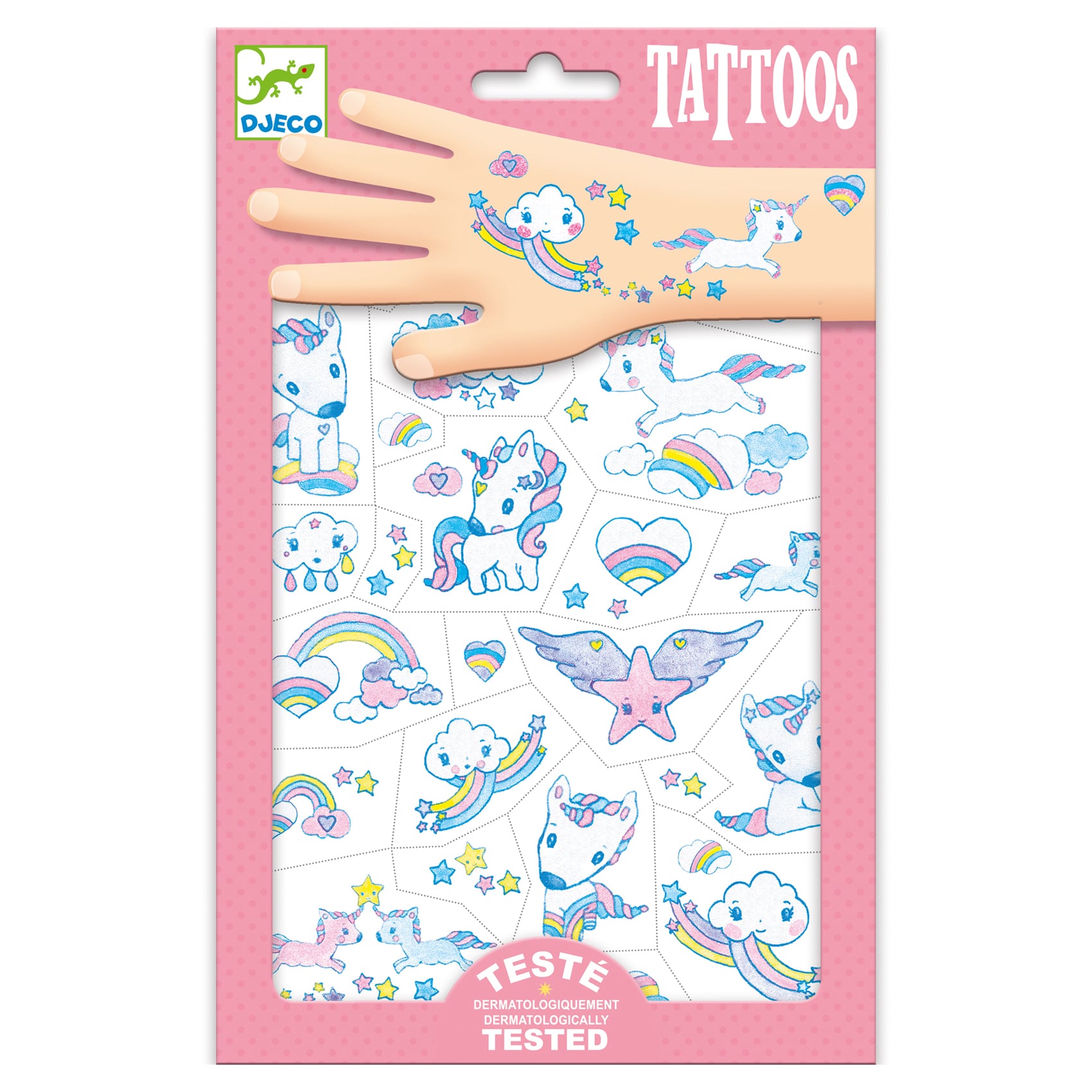 Djeco Tetováló matricák - Unikornisok - Unicorns