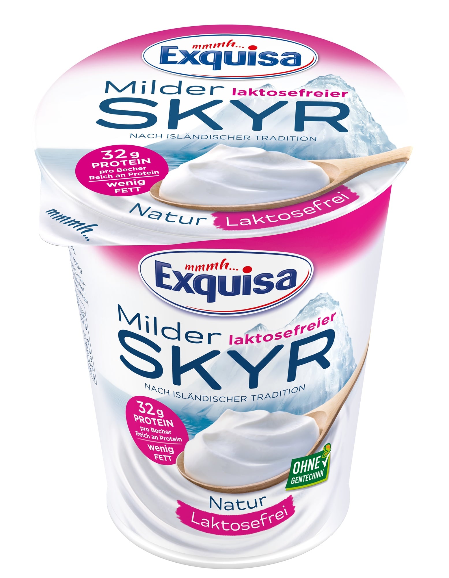 Exquisa Skyr Mild laktózmentes natúr, sovány friss krémsajt, fehérjében gazdag