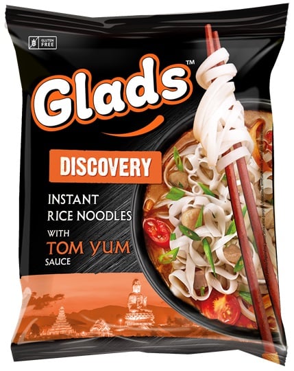 GLADS Rizstésztaleves Tom Yum-szósszal és szárított zöldségekkel