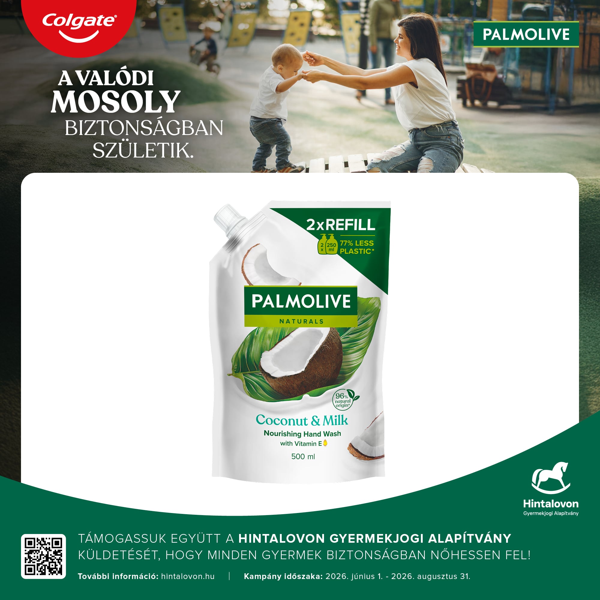 Palmolive Naturals Coconut & Milk folyékony szappan utántöltő
