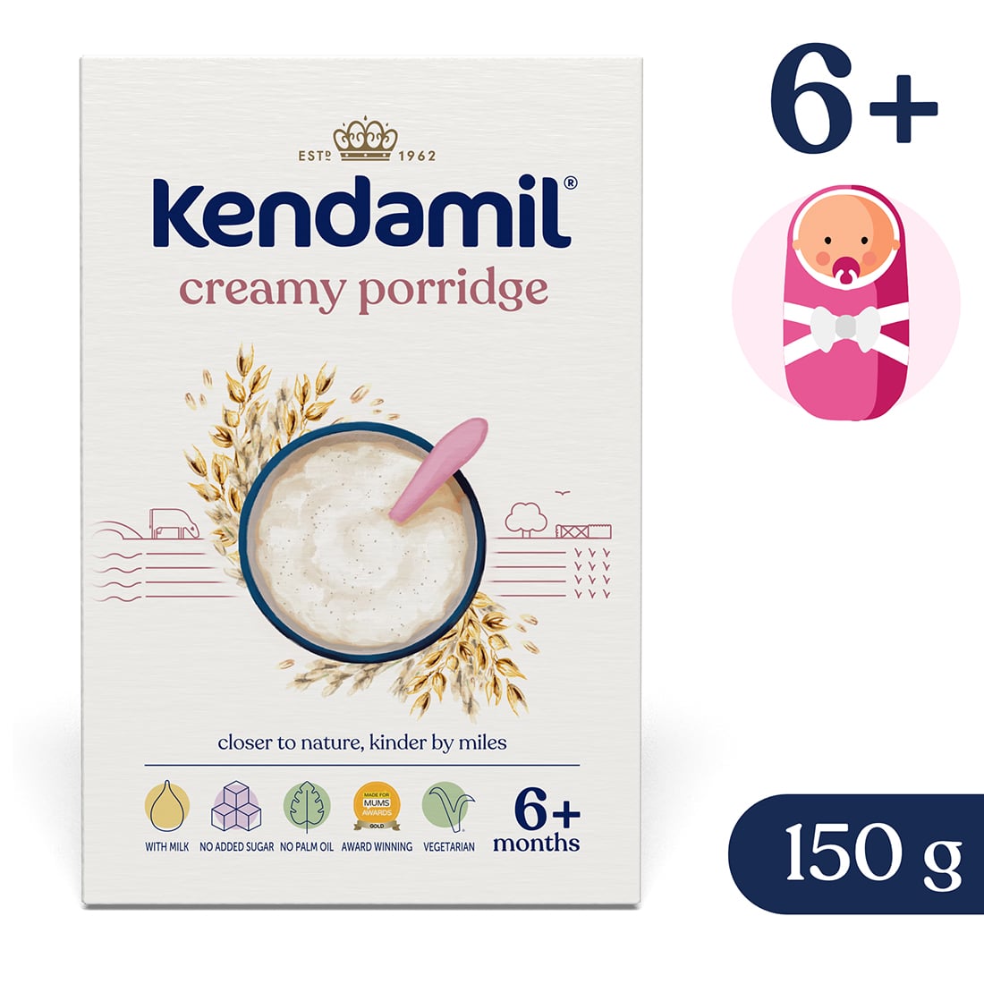 Kendamil tejkrémes zabkása 6 hónapos kortól