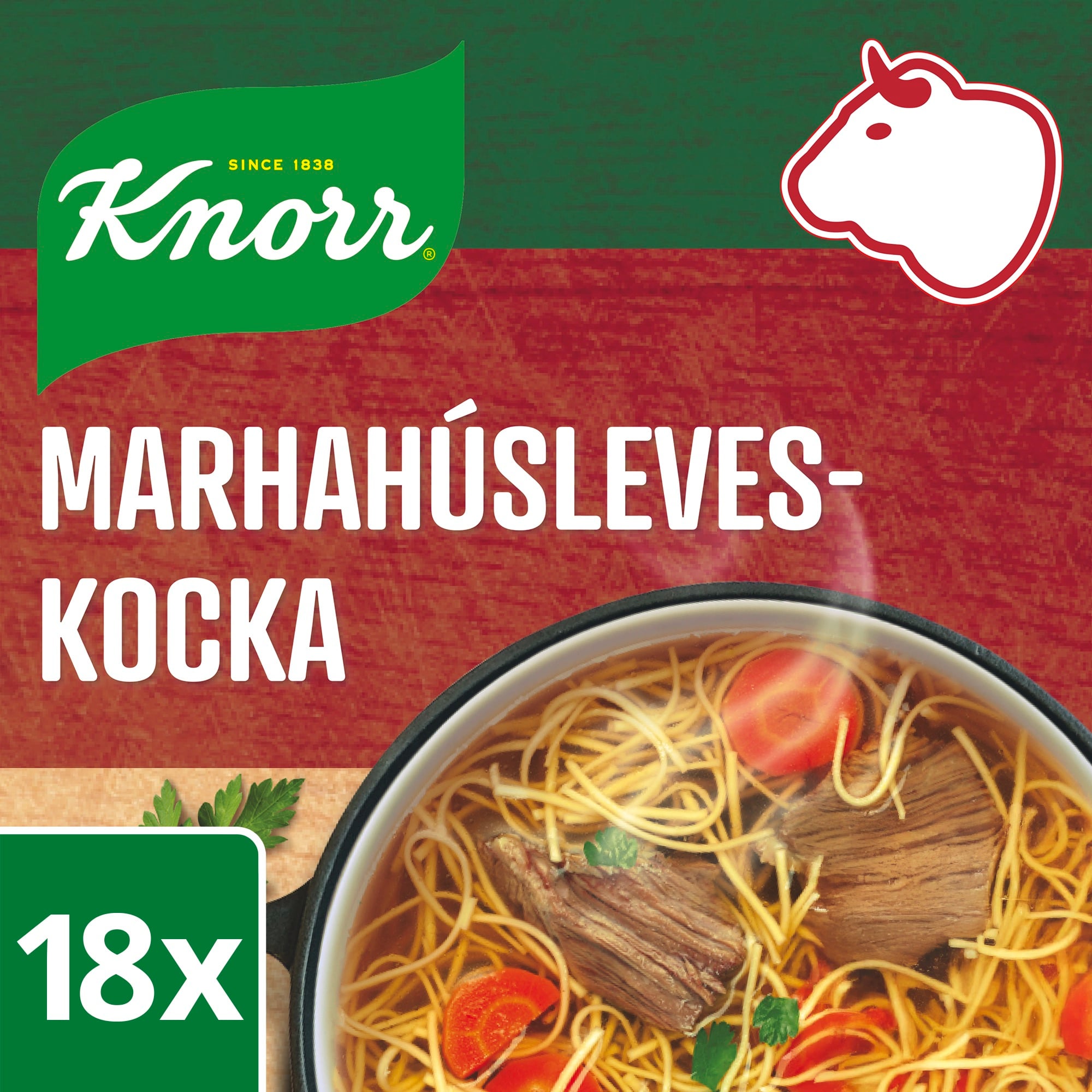 KNORR Marhahúsleveskocka 18db