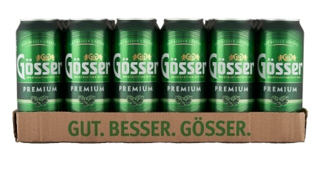 Gösser Prémium minőségi világos sör 5%, 24 db