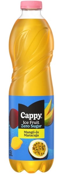Cappy Ice Fruit Zero Sugar szénsavmentes mangó-maracuja ízű ital, édesítőszerekkel