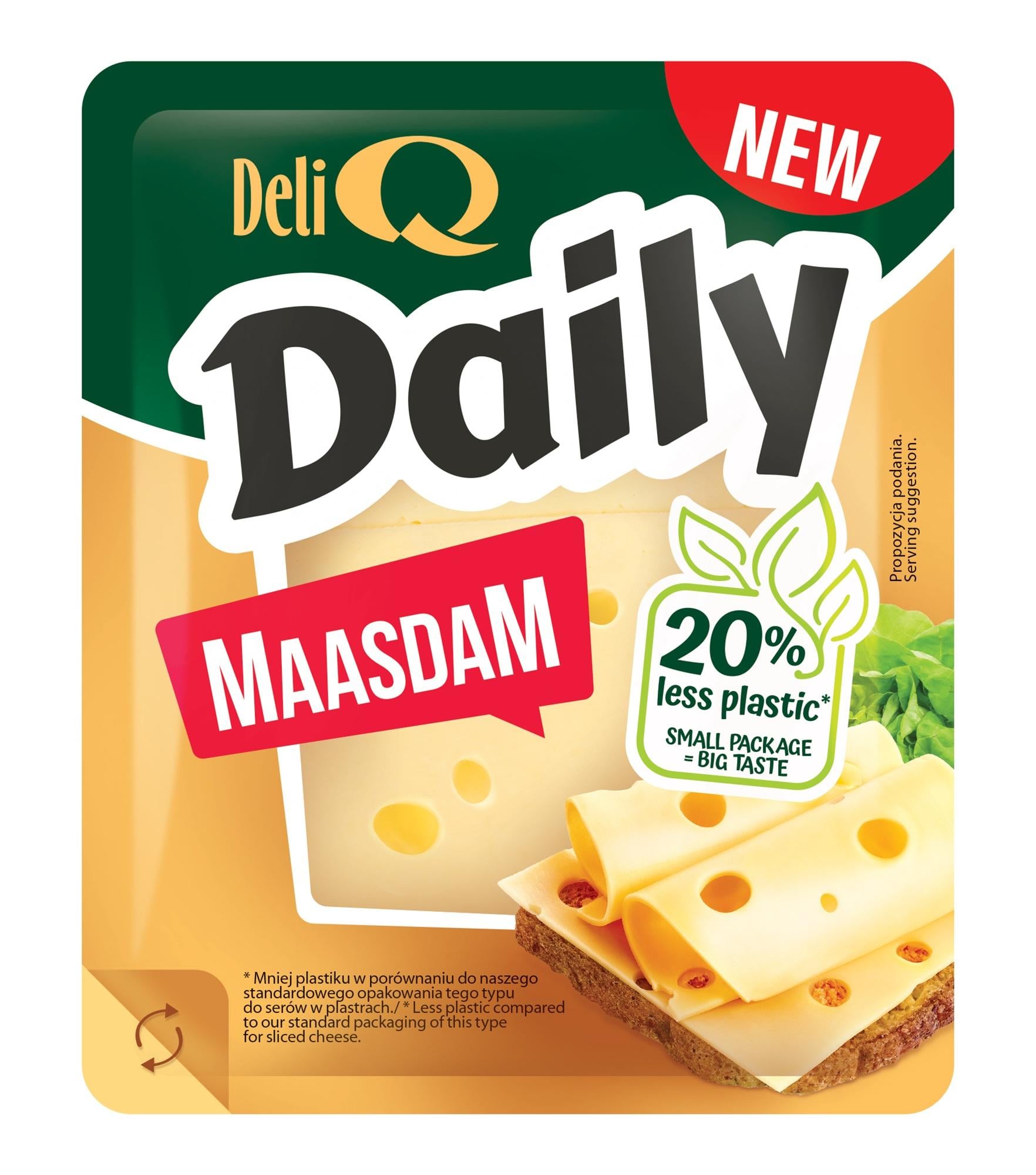 Deli Q Daily Holland Maasdam szeletelt sajt