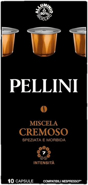PELLINI Cremoso Nespresso kompatibilis aluminium kávékapszula