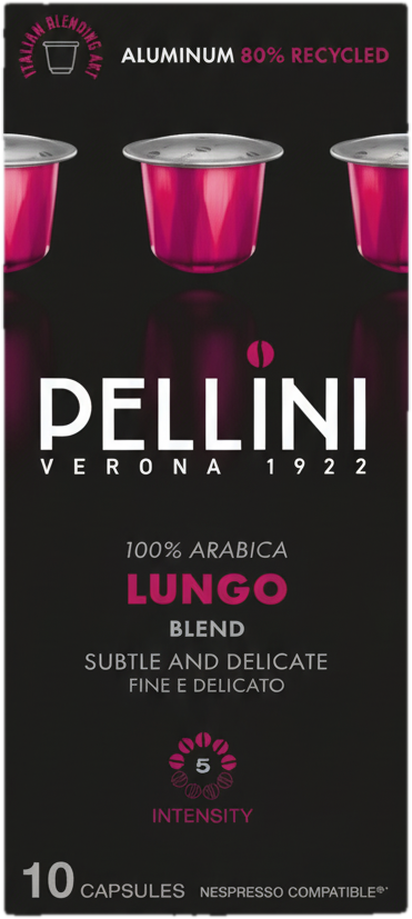 PELLINI Lungo Nespresso kompatibilis aluminium kávékapszula