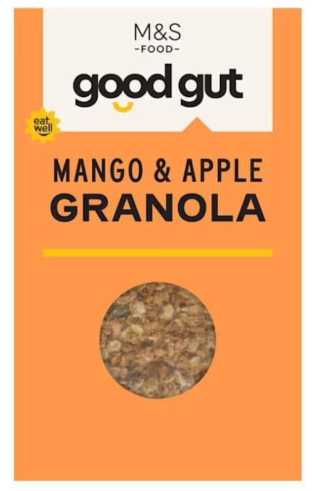 Marks & Spencer Teljes kiőrlésű zabgranola tönkölypehellyel, egzotikus gyümölcsökkel