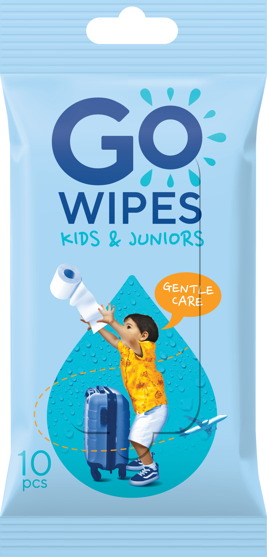 GOWIPES Nedves Toalettpapír Gyerekeknek (Kids & Juniors), 10 db