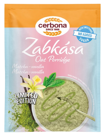 Cerbona matcha-vanília zabkása