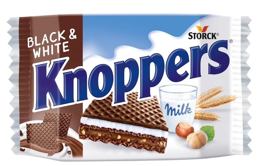 Knoppers Black & White töltött ostya