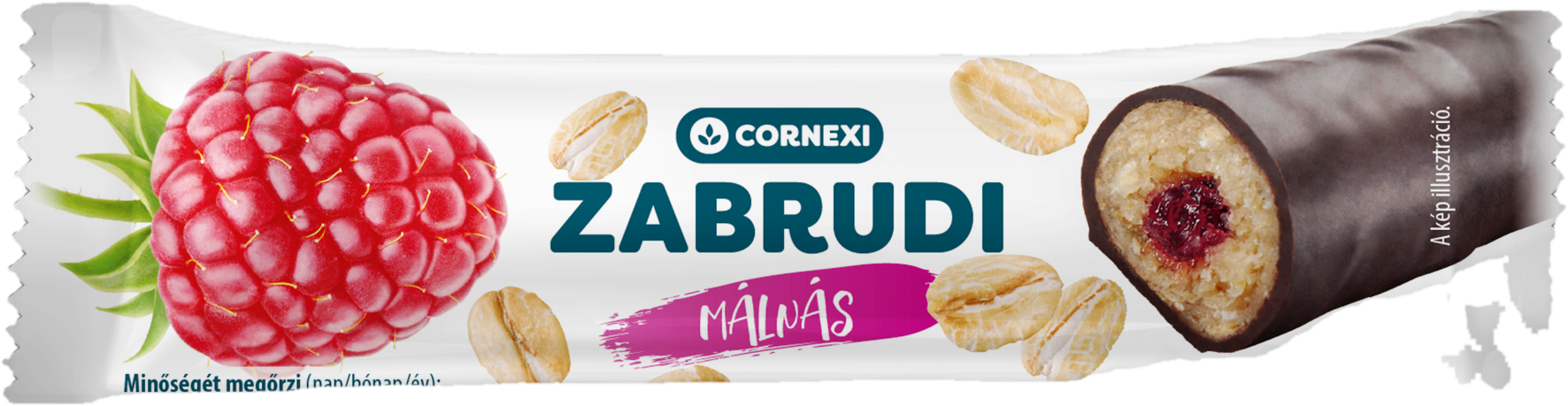 Cornexi Zabrudi Málnás töltelékkel töltött zabrúd kakaós bevonattal neta mentes