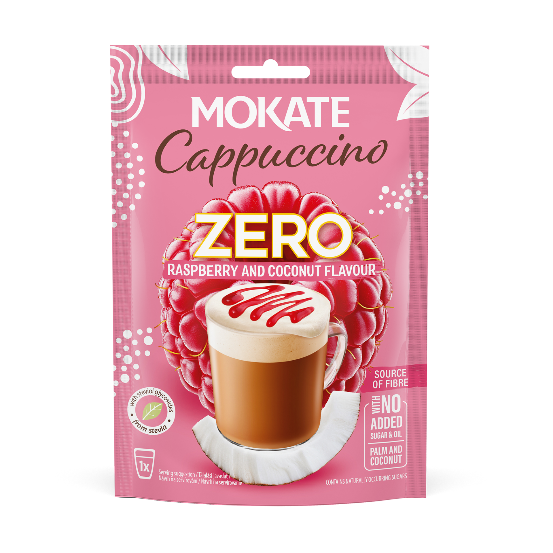 Mokate ZERO Cappucino MÁLNA ÉS KÓKUSZ