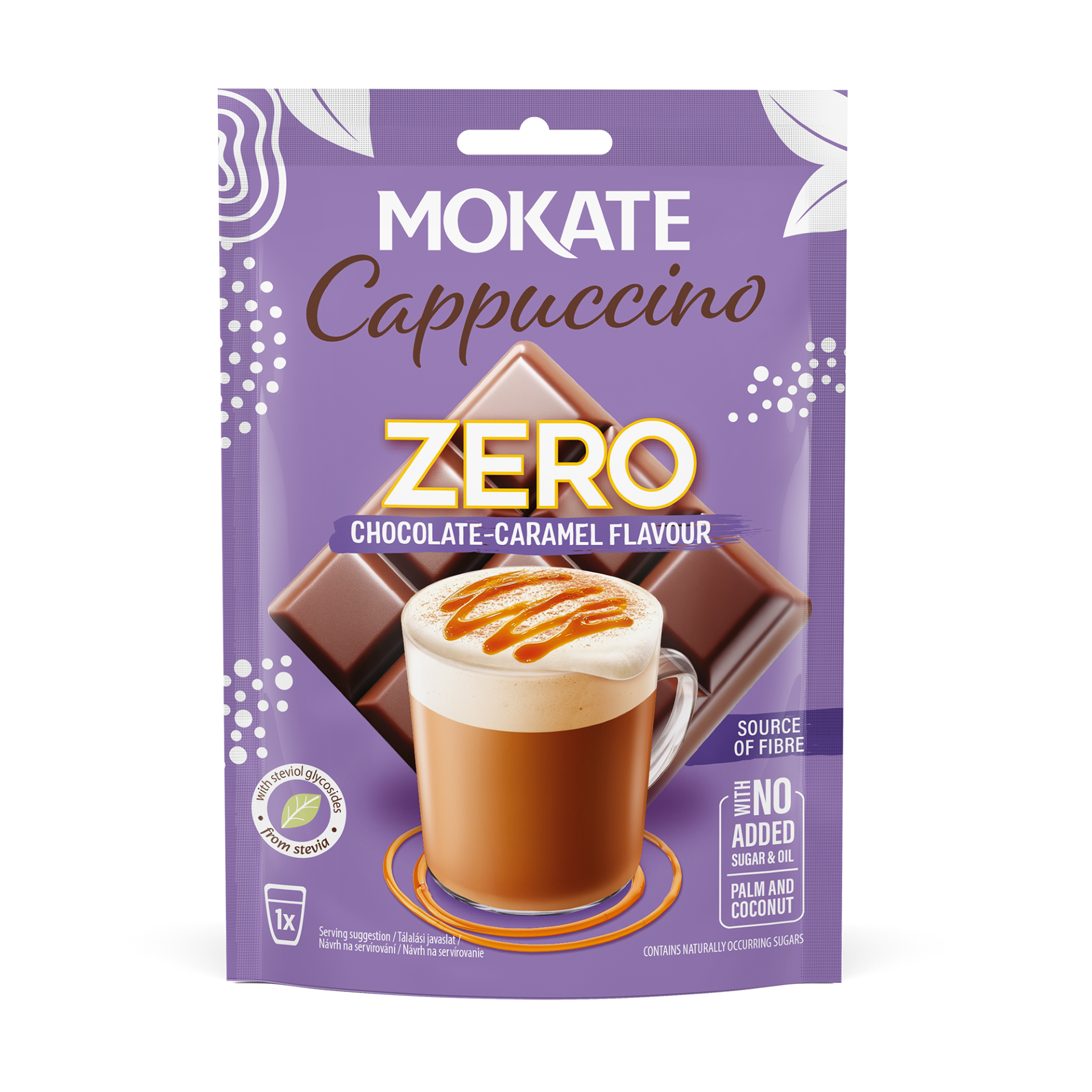 Mokate ZERO Cappucino CSOKOLÁDÉ ÉS KARAMELL