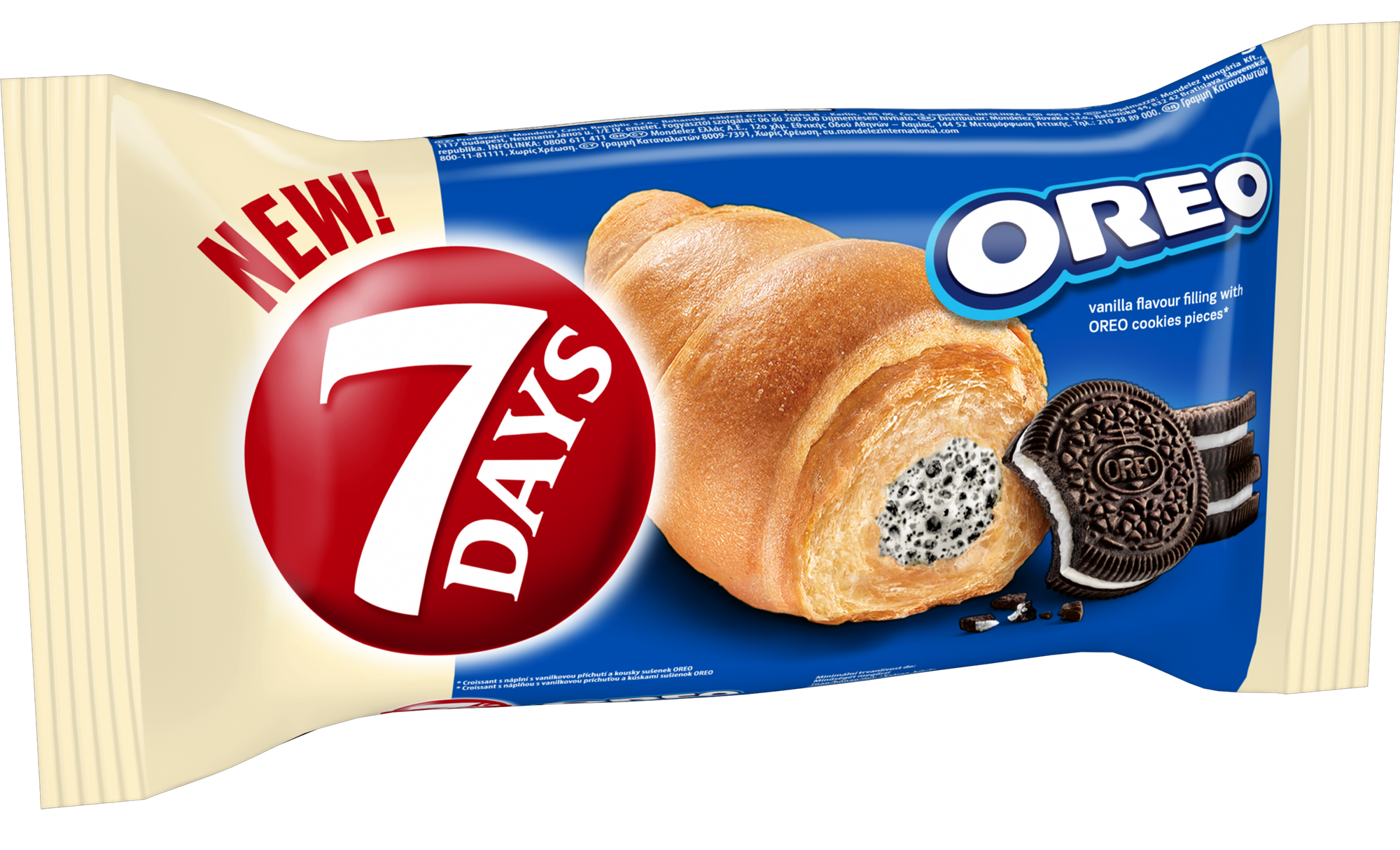 7Days Croissant oreo töltelékkel