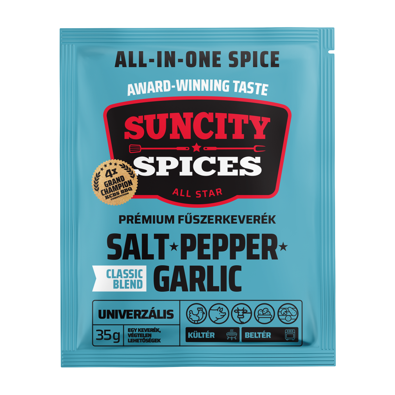 SunCity Spices Só&bors&fokhagyma fűszerkeverék