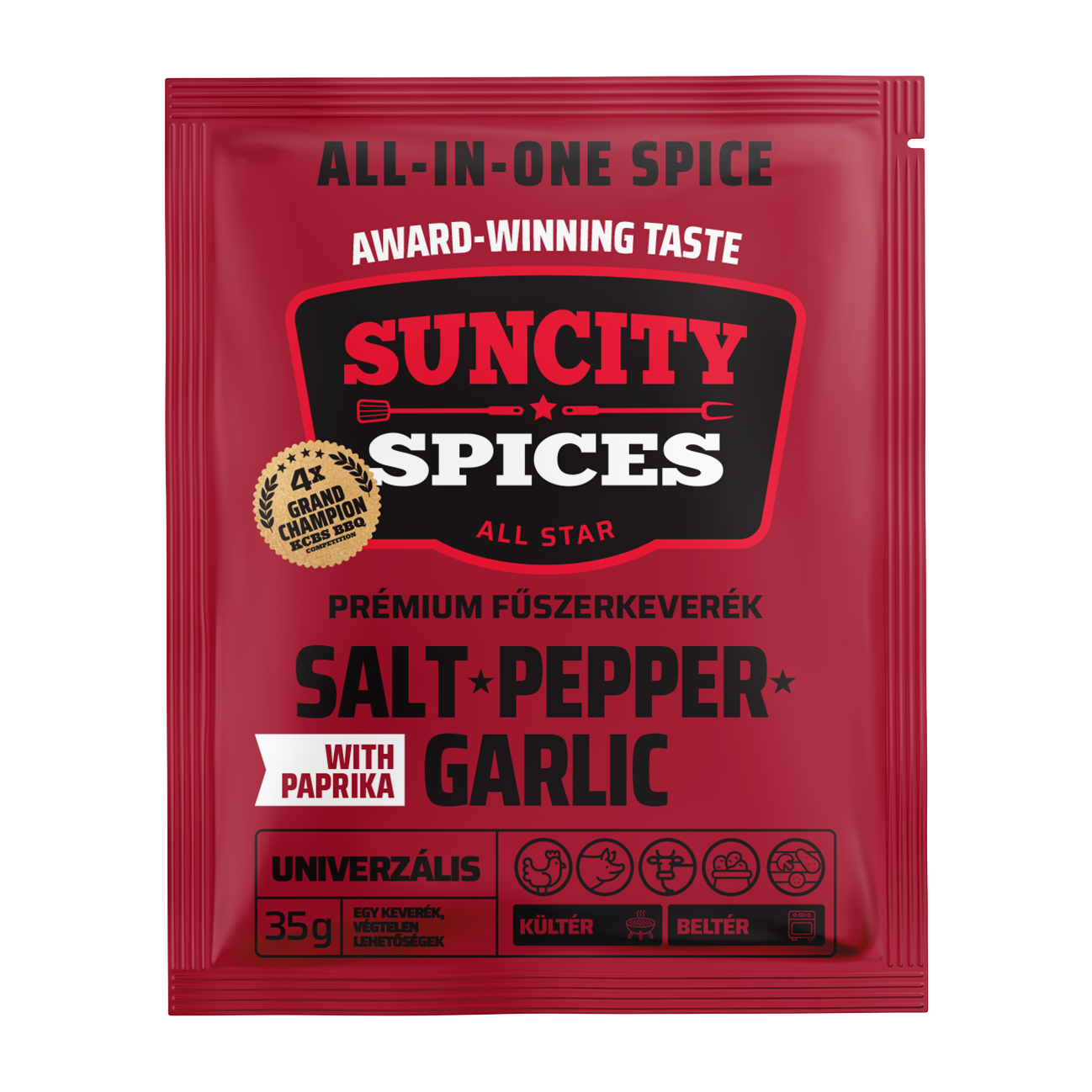 SunCity Spices Só&bors&fokhagyma paprikával