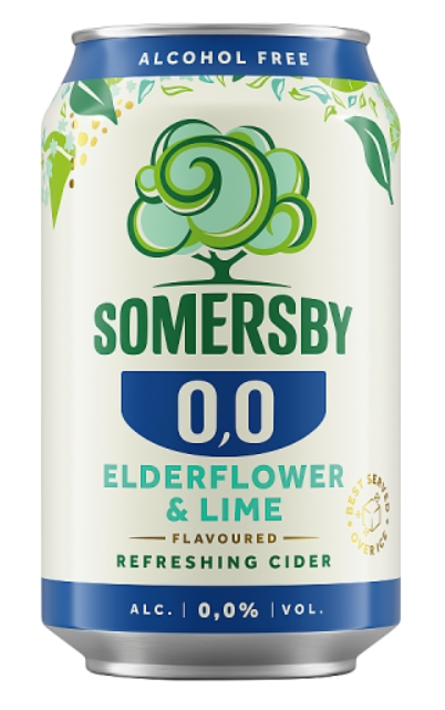 Somersby Elderflower-lime Cider 0,00 % doboz