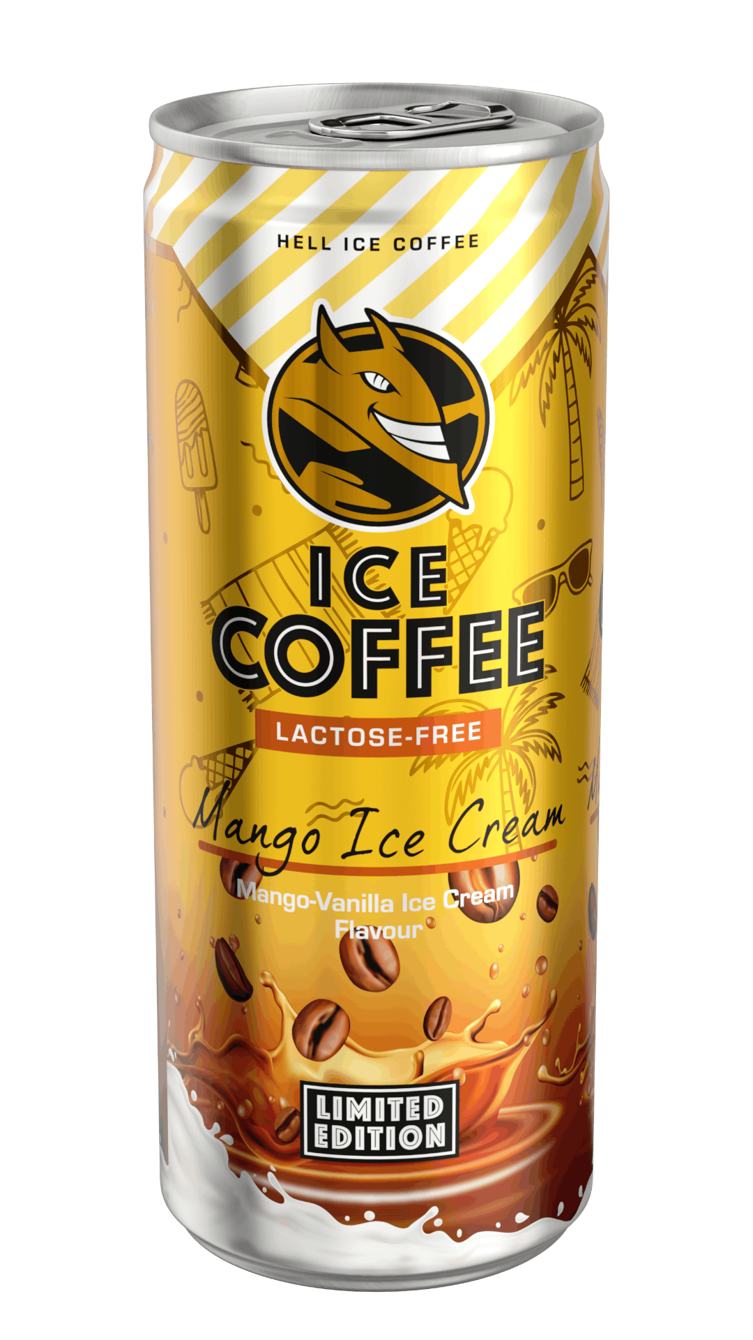 HELL Ice Coffee Mango Ice Cream laktózmentes jegeskávé