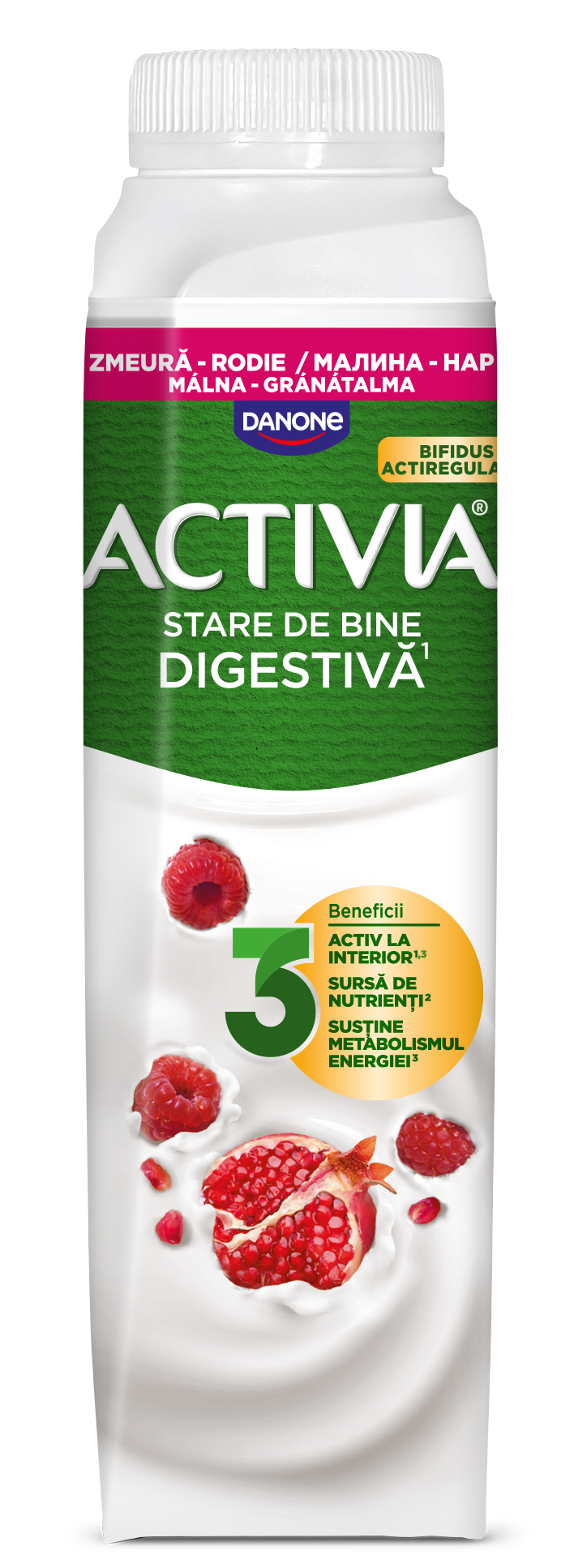 Danone Activia ital málna-gránátalma