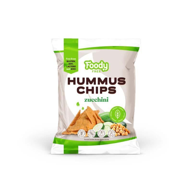 Foody Free Gluténmentes vegán hummus chips cukkinivel