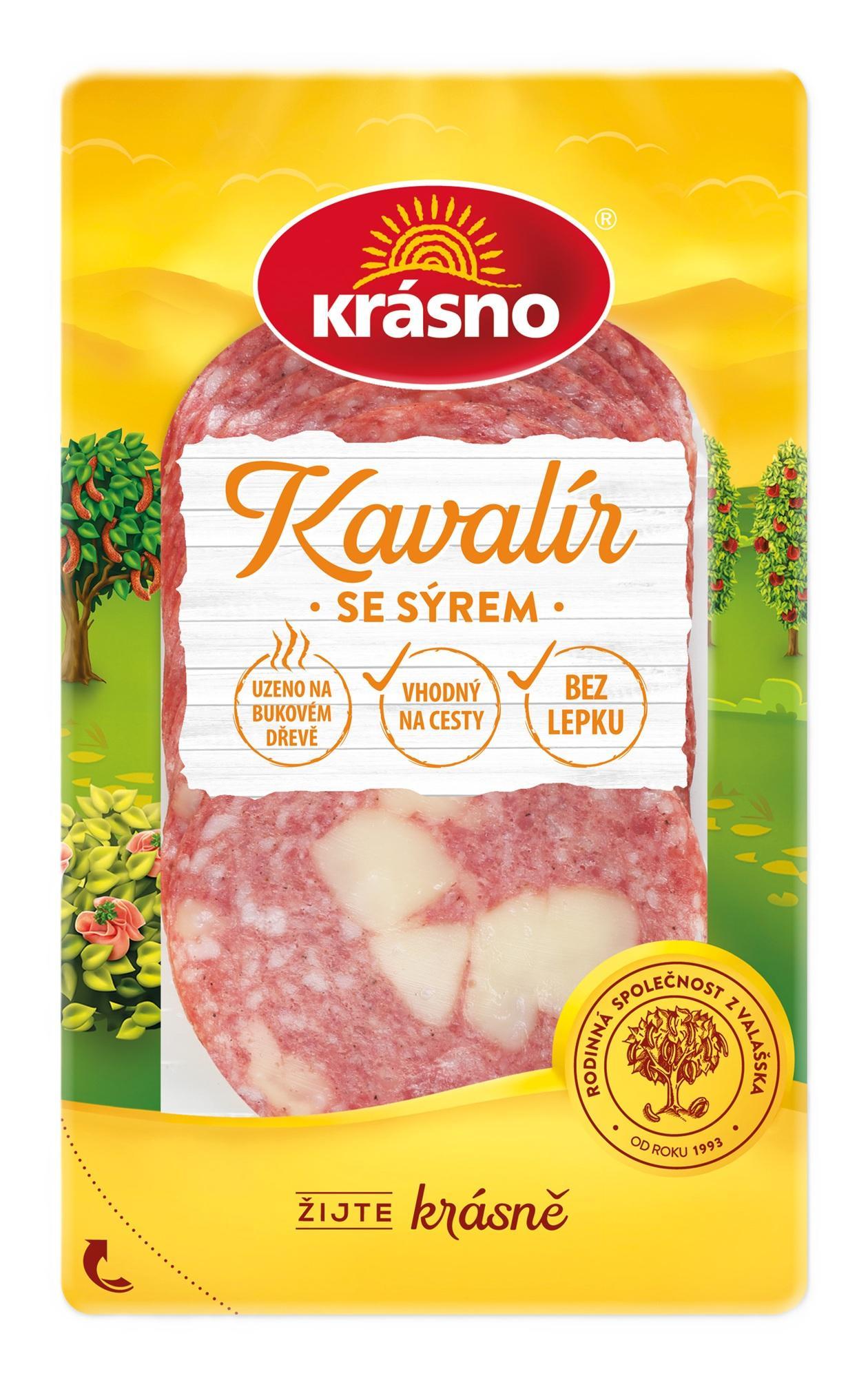 Krasno Gavallér sajttal, szeletelt