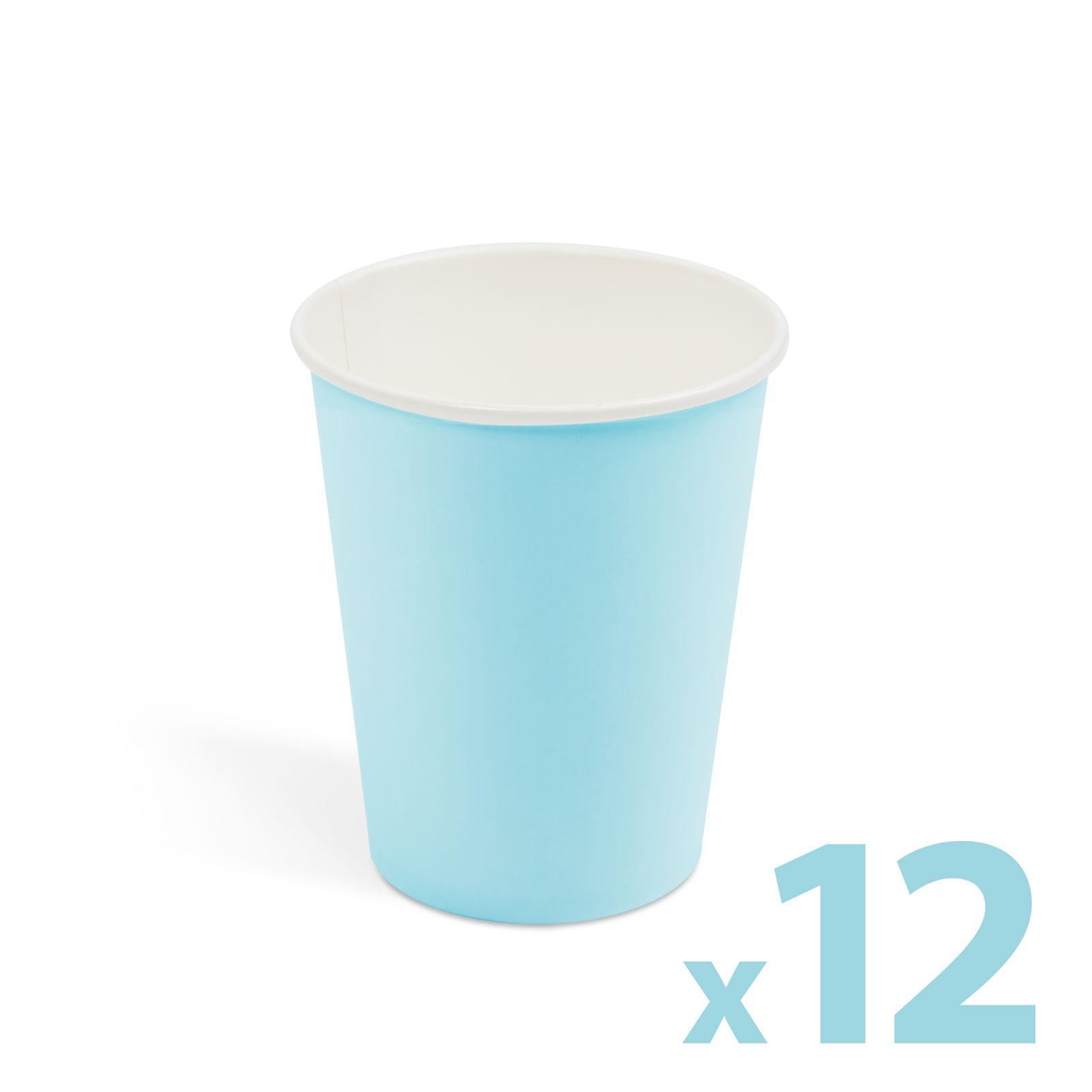 Papírpohár szett - kék - 2,5 dl - 12 db / csomag